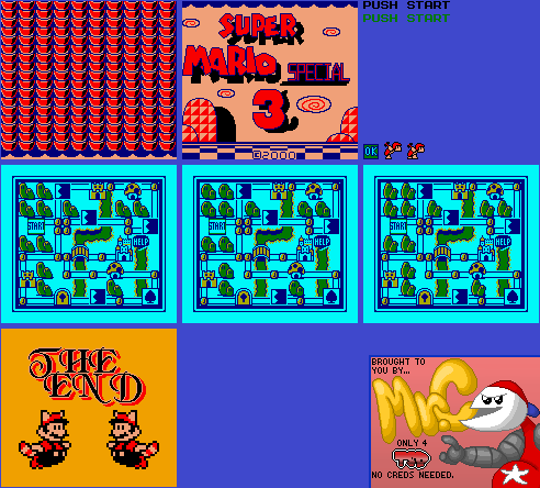 Super Mario Special 3 (Bootleg) - Title Screen, Map and Ending