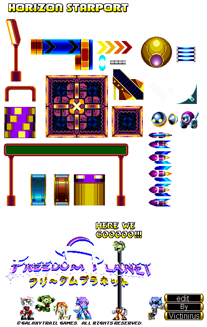 Freedom Planet - Horizon Starport Beta Objects