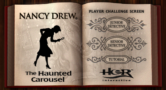 Nancy Drew: The Haunted Carousel - Player Challenge Screen