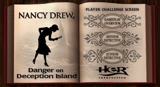Nancy Drew: Danger on Deception Island - Player Challenge Screen