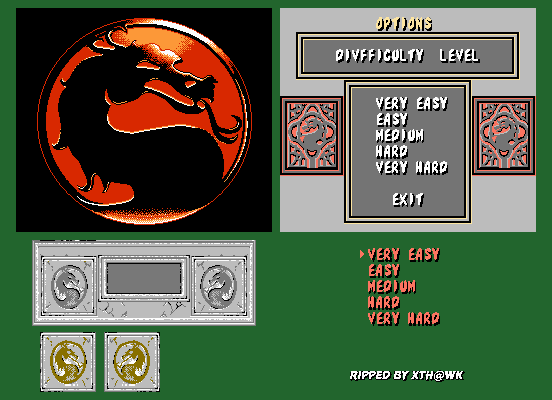 Mortal Kombat II Special (Bootleg) - Menu & Options