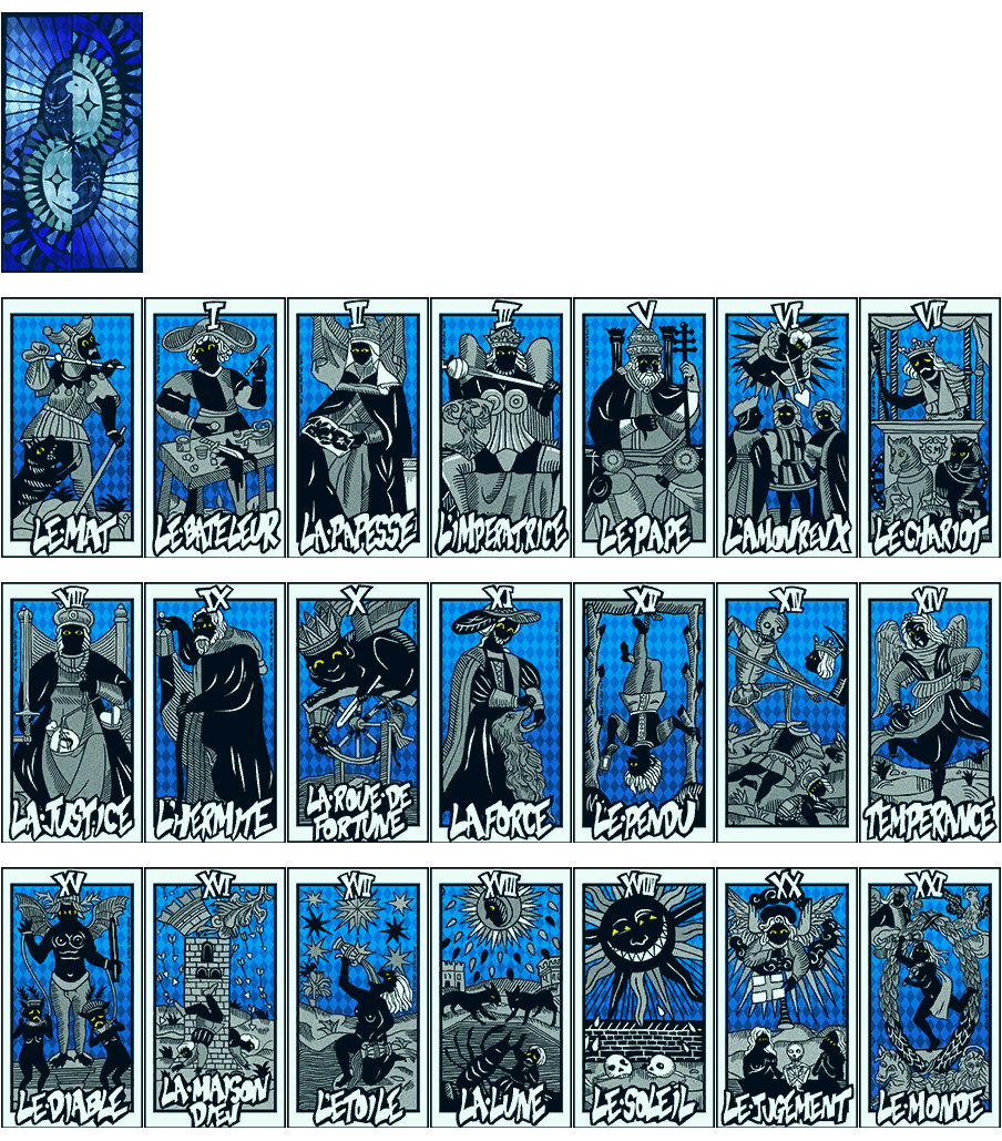 Tarot Cards (Blue)