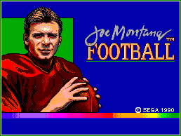 Joe Montana Football - Title Screen