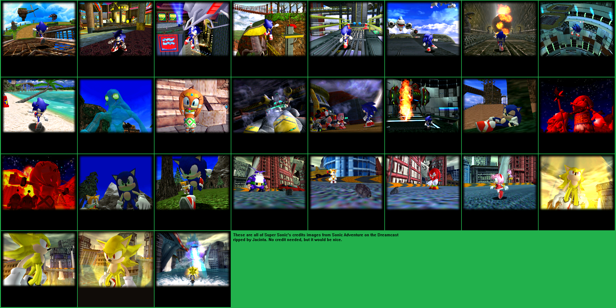 Credits Images (Super Sonic)