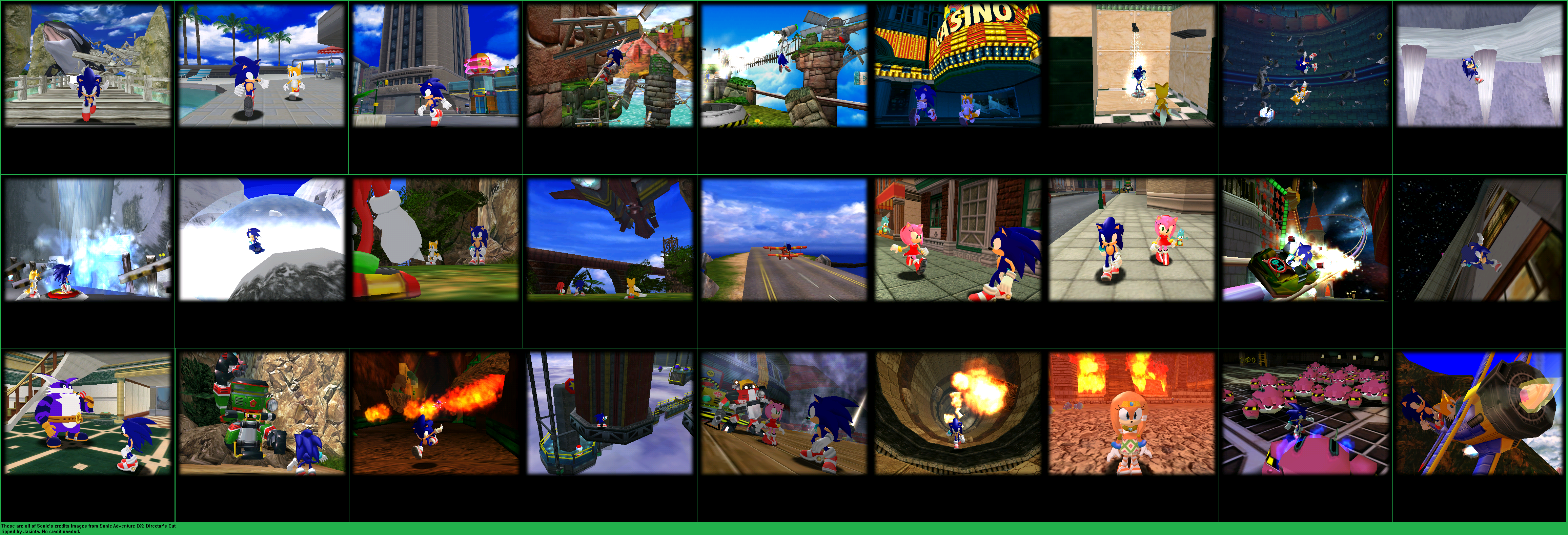 Sonic Adventure DX: Director's Cut - Credits Images (Sonic)