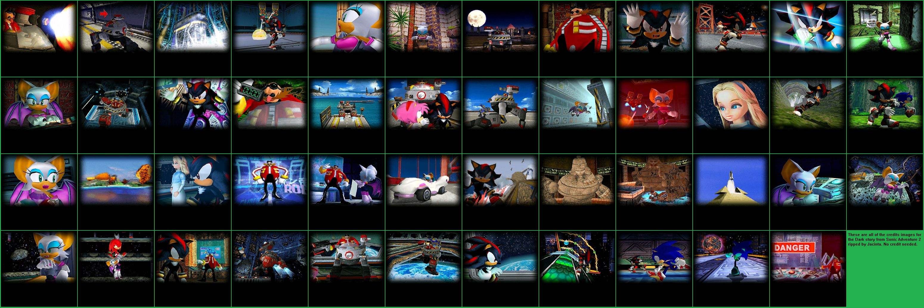 Sonic Adventure 2 - Credits Images (Dark Story)