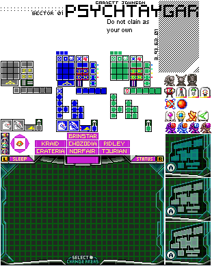 Metroid Zero Mission - Map Screen