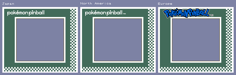 Pokémon Pinball - Super Game Boy Frames