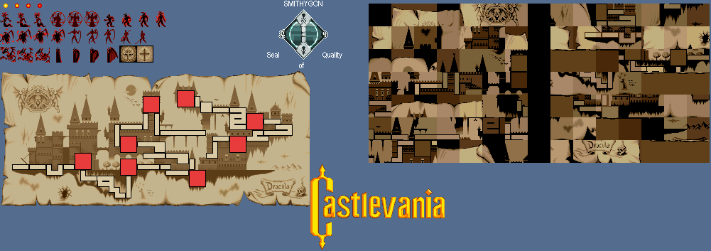 Castlevania Chronicles - Castle Map (X68000)