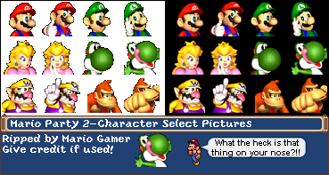 Mario Party 2 - Selection Portraits