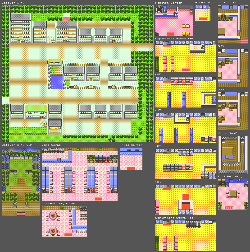 Pokémon Gold / Silver - Celadon City