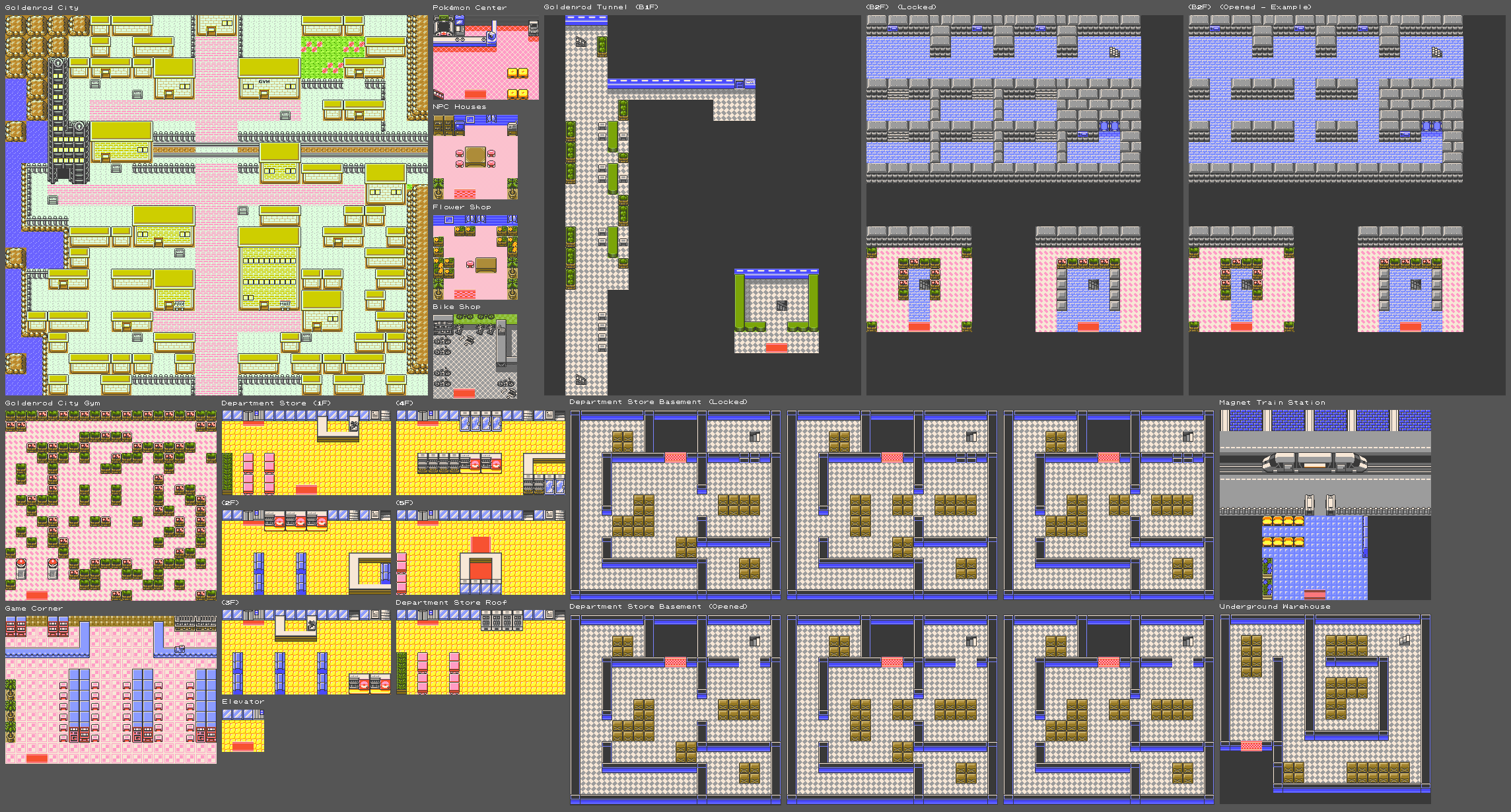 Pokémon Gold / Silver - Goldenrod City