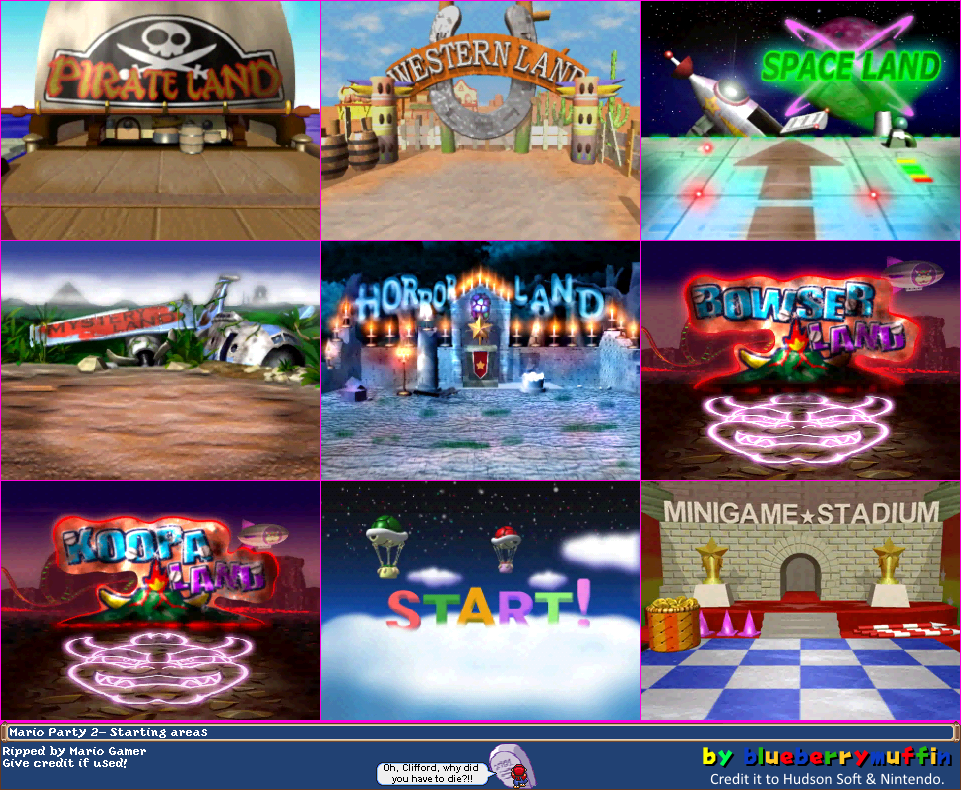 Mario Party 2 - Starting Areas