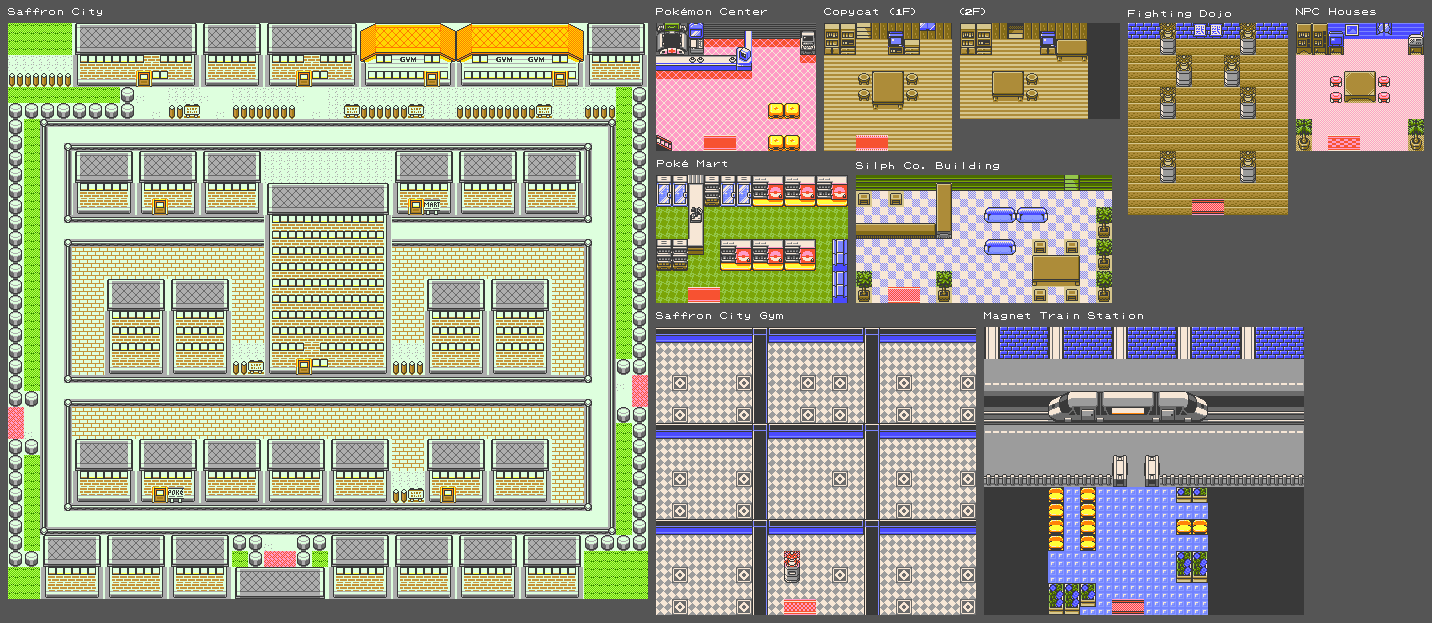 Pokémon Gold / Silver - Saffron City