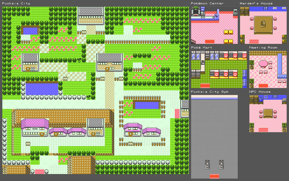 Pokémon Gold / Silver - Fuchsia City