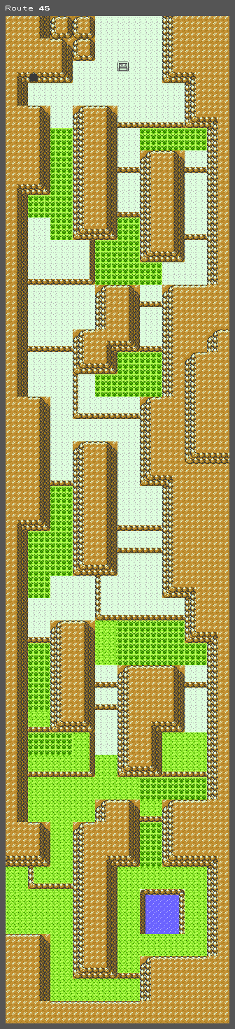 Pokémon Gold / Silver - Route 45