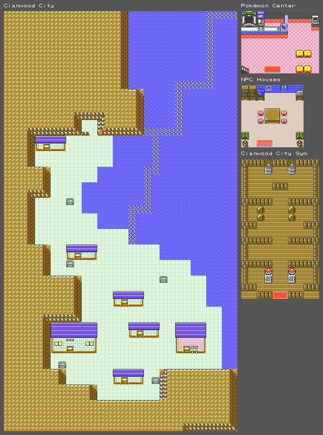 Pokémon Crystal - Cianwood City