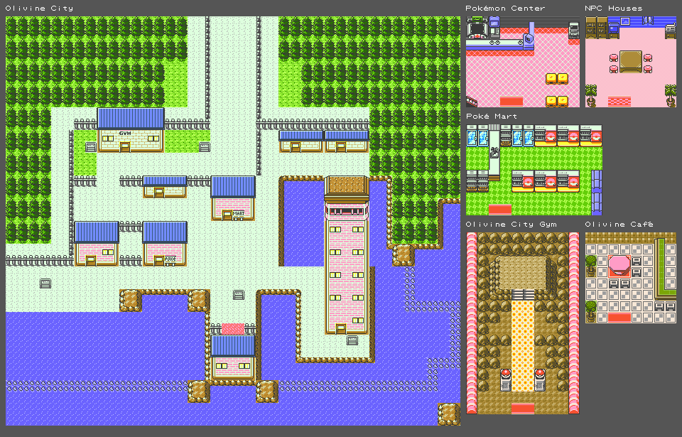 Pokémon Crystal - Olivine City