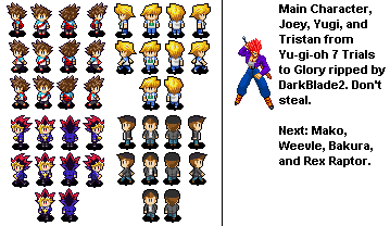 Yu-Gi-Oh!: 7 Trials to Glory - Main Characters (Overworld)