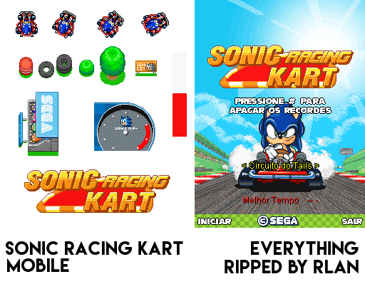 Sonic Racing Kart - Sonic & Track Objects