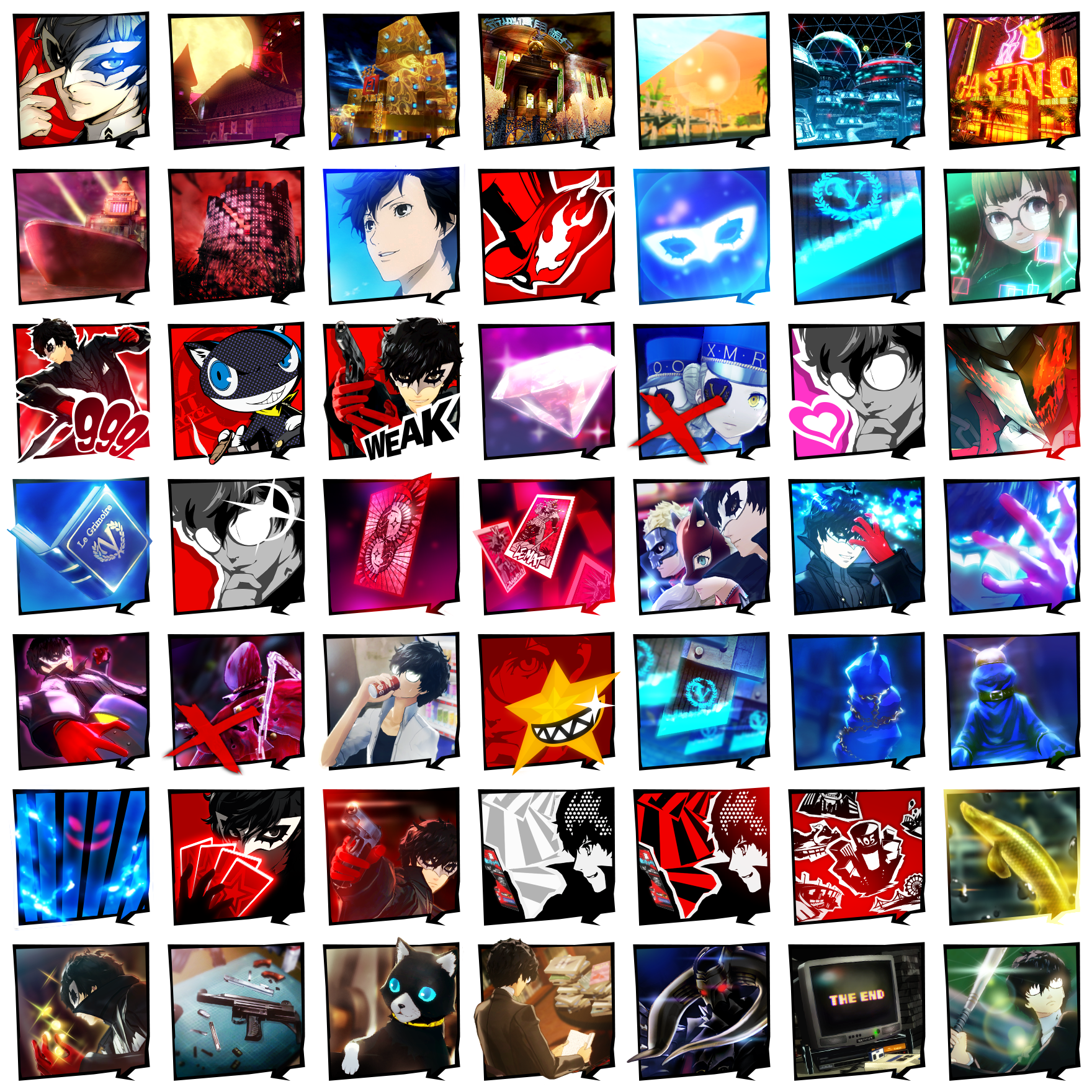 Persona 5 - Achievement Icons