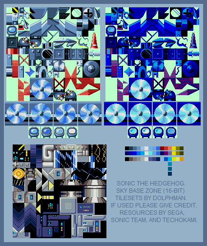 Sonic the Hedgehog Customs - Sky Base Zone (Sonic Genesis-Style)