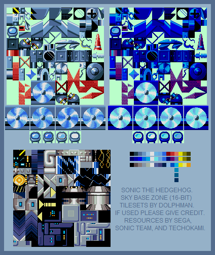 Sky Base Zone (Sonic Genesis-Style)