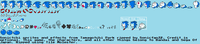 Sega Saturn de Hakken!! Tamagotchi Park (JPN) - Sonictchi