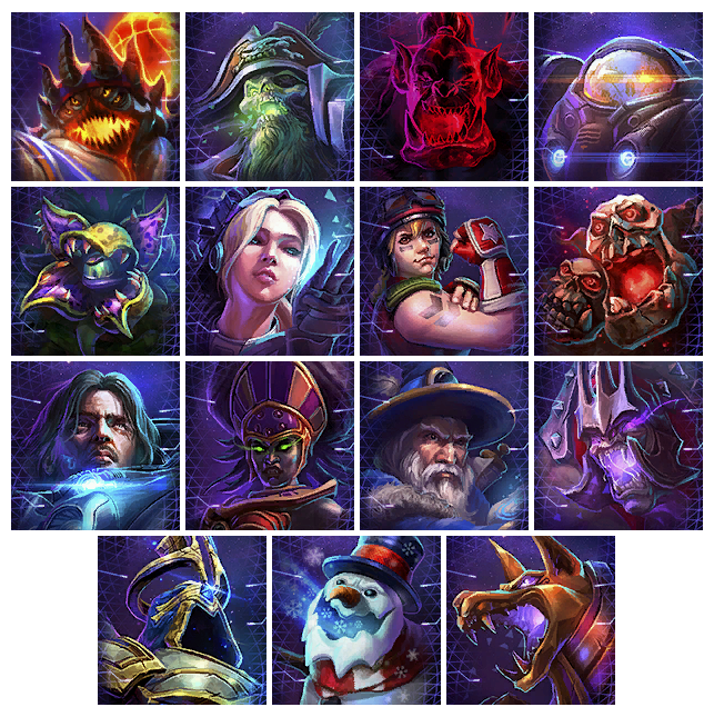 Heroes of the Storm - Hero Brawl Portraits