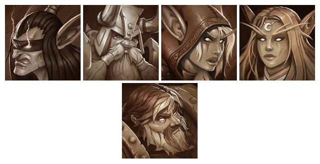 Heroes of the Storm - Sepia Portraits