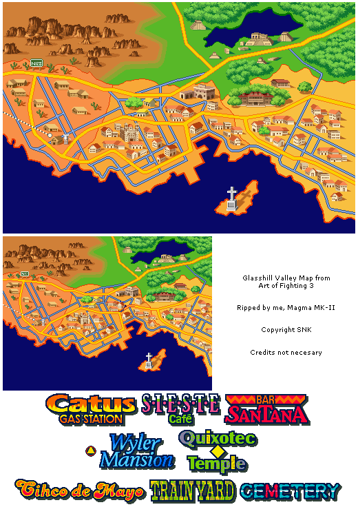 Art of Fighting 3 - Glasshill Valley Map