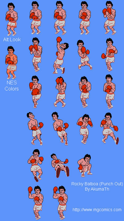 Rocky Balboa (Punch-Out!!-Style)
