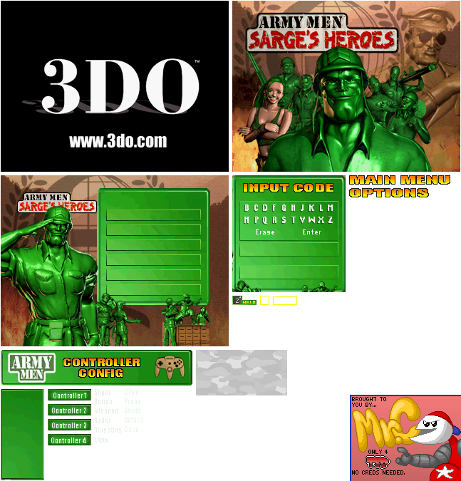 Army Men: Sarge's Heroes - Title Screen & Main Menu