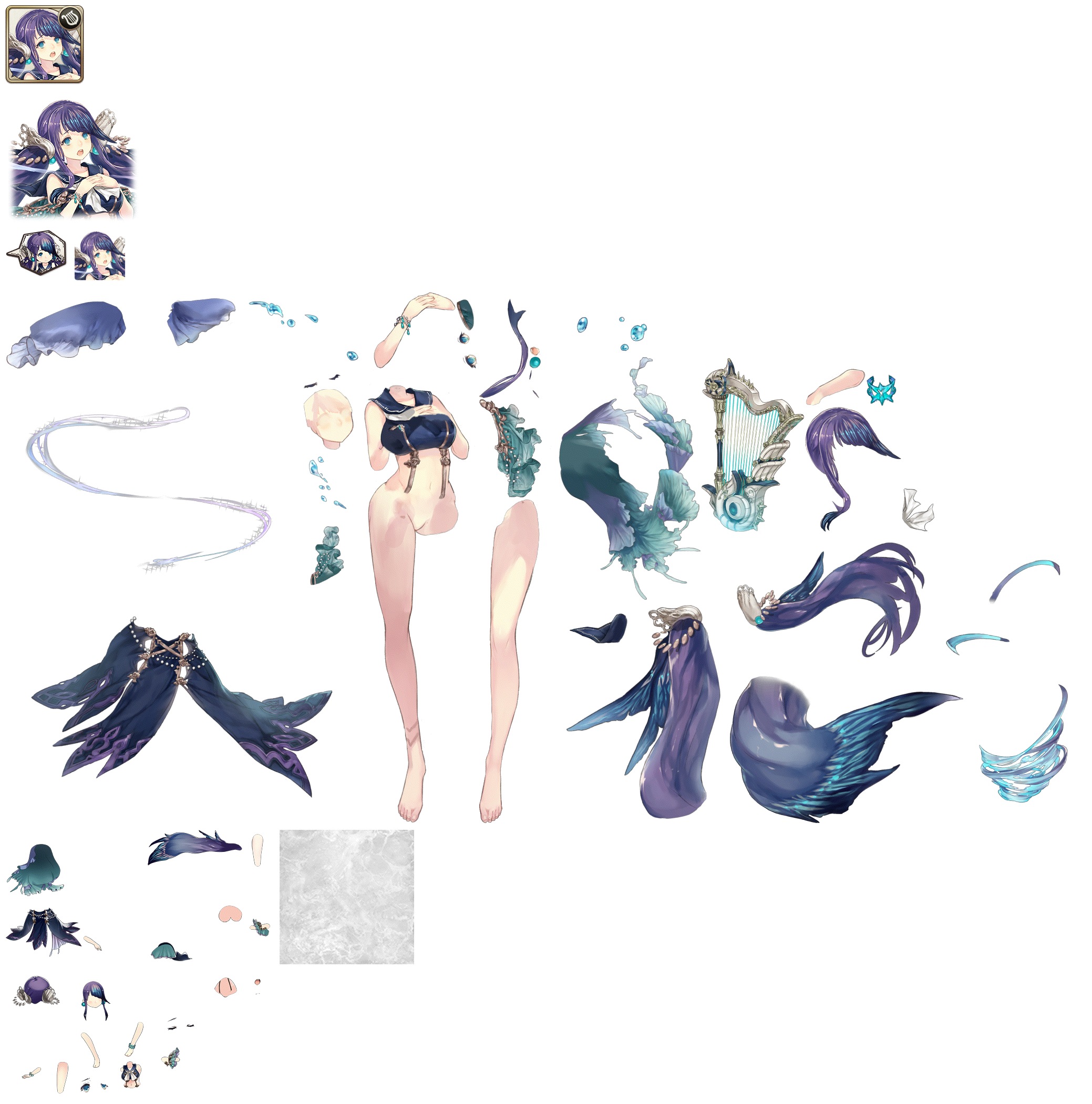 SINoALICE - Little Mermaid (Minstrel)