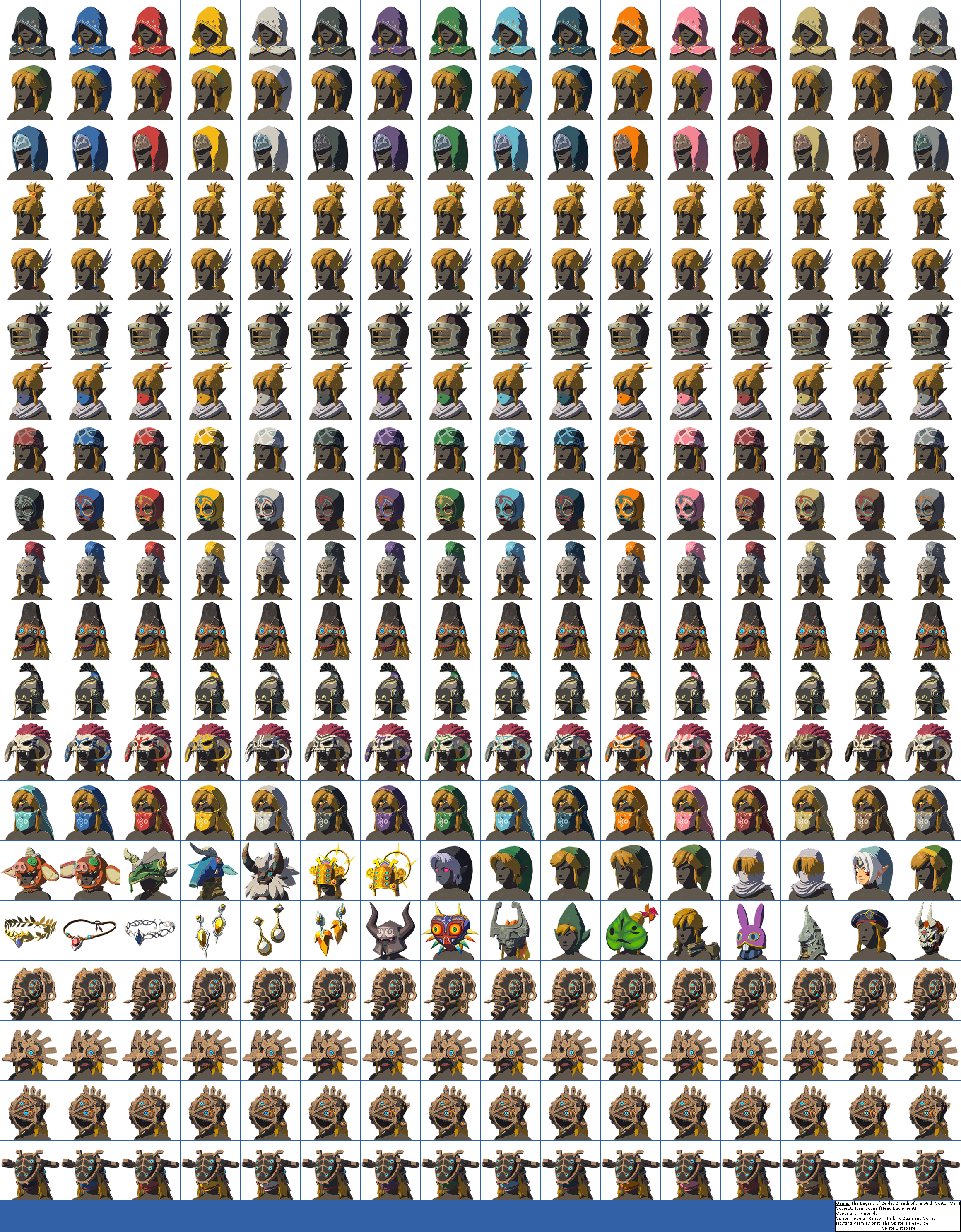 Item Icons (Head Equipment)