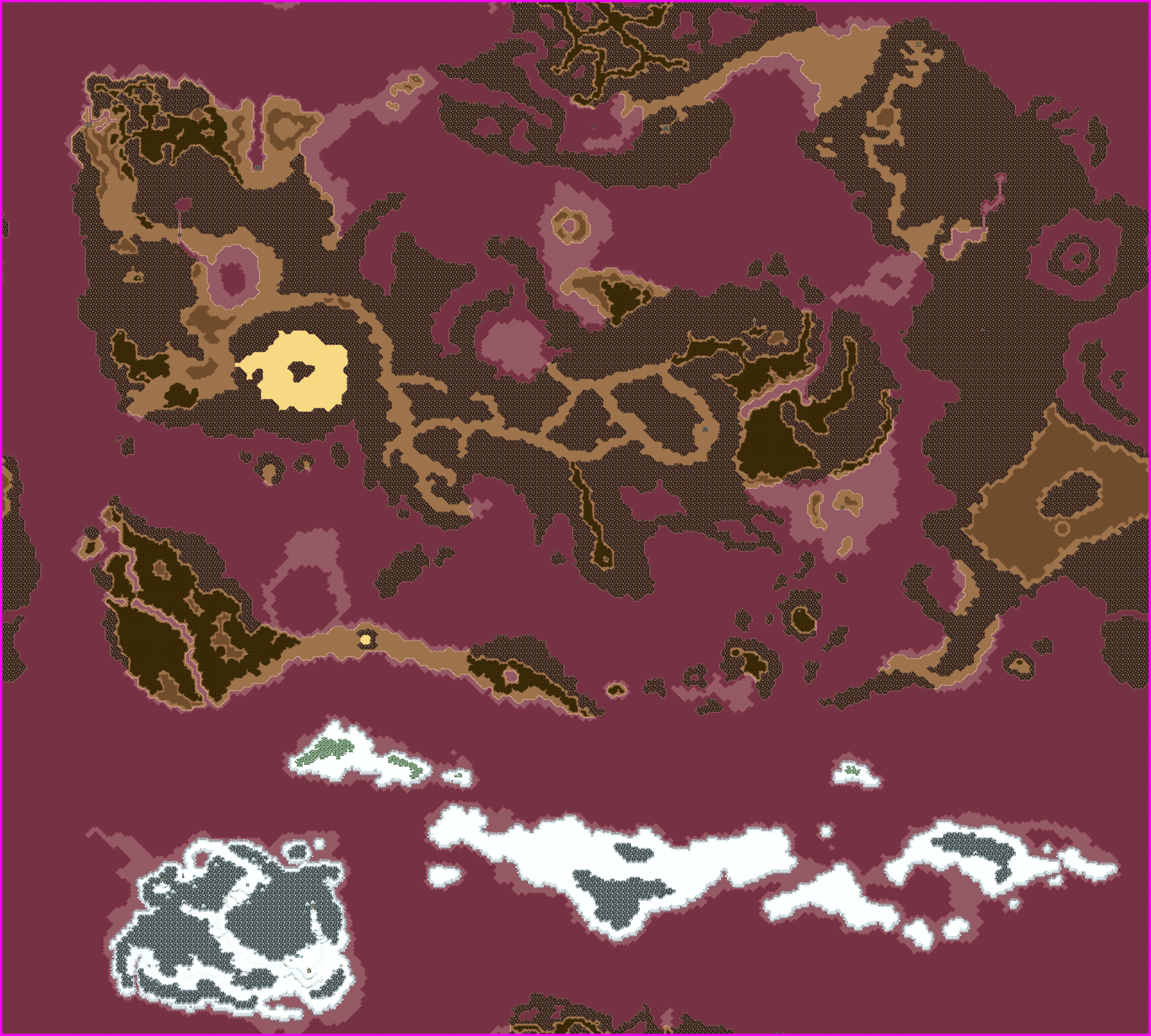 Black Sigil: Blade of the Exiled - World Map (Fused Artania)