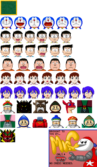 Doraemon: Nobita to Mittsu no Seireiseki (JPN) - Character Icons