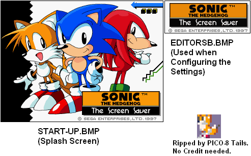Sonic Screensaver - Splash Screen