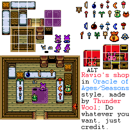 The Legend of Zelda Customs - Ravio's Shop (Zelda Game Boy-Style)