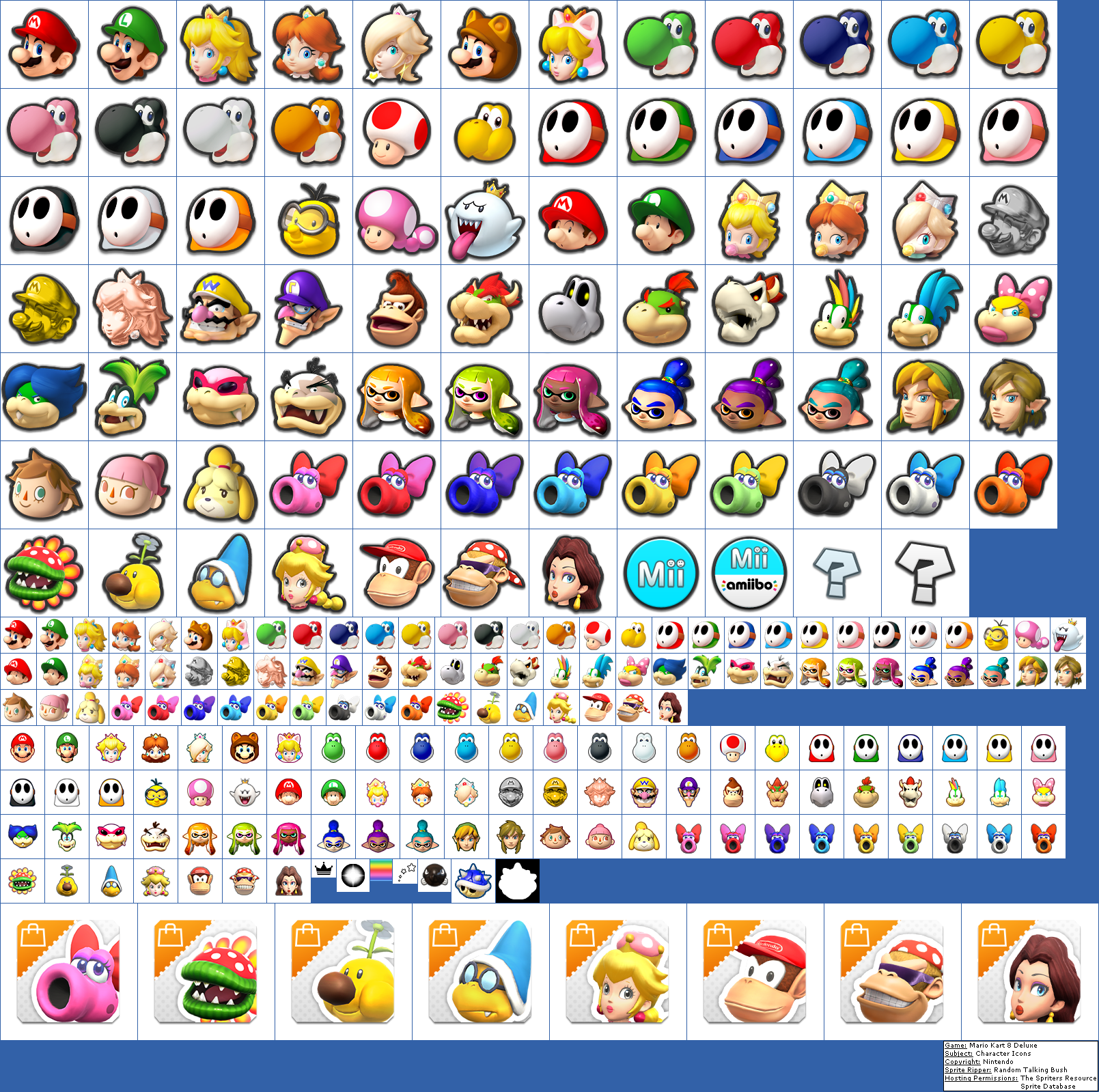 Mario Kart 8 Deluxe - Character Icons