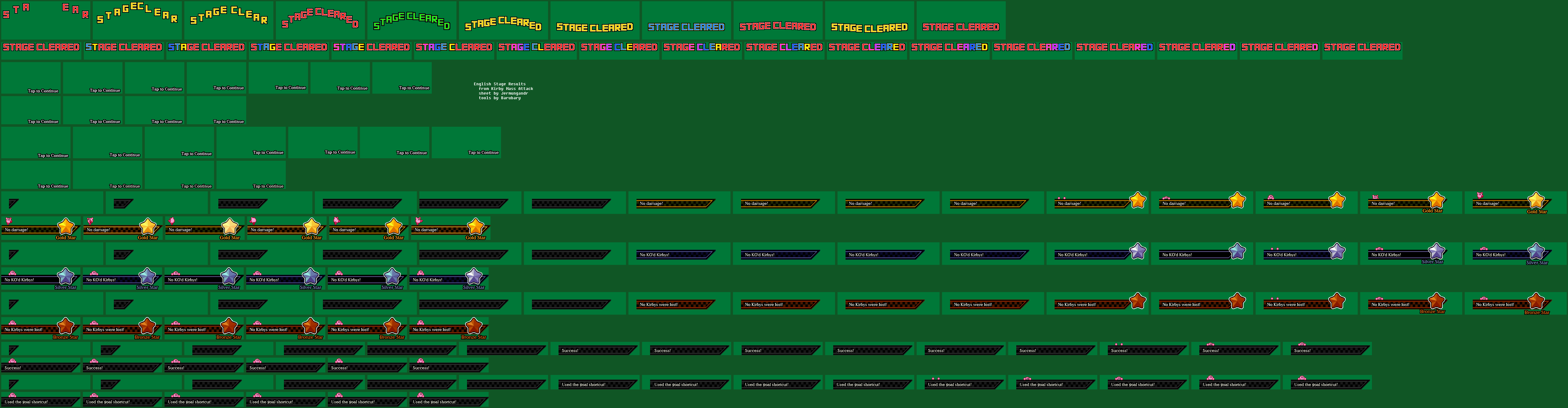 Stage Results (English)