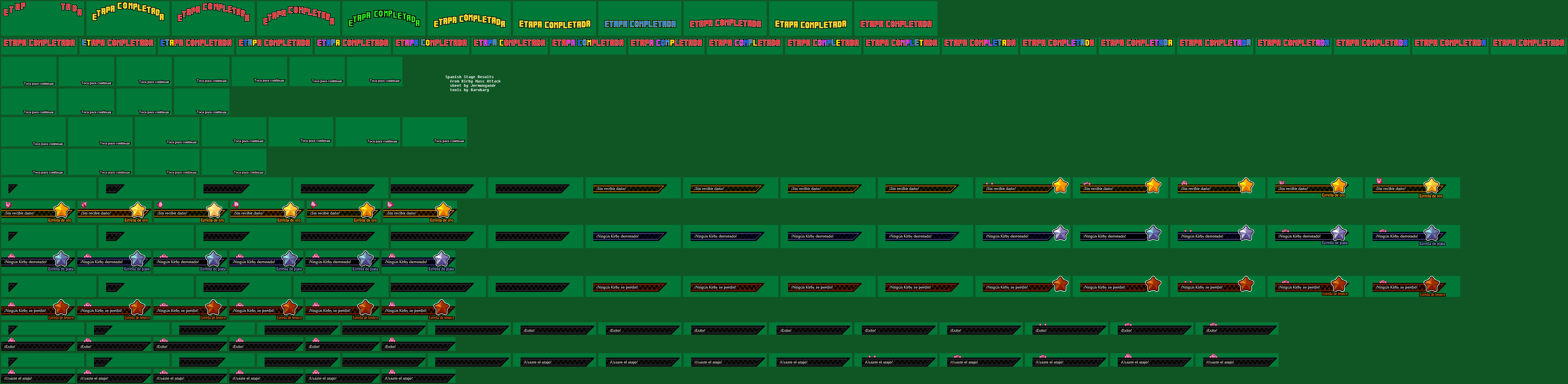 Stage Results (Spanish)