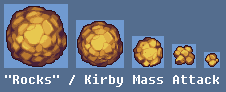 Kirby Mass Attack - Rocks