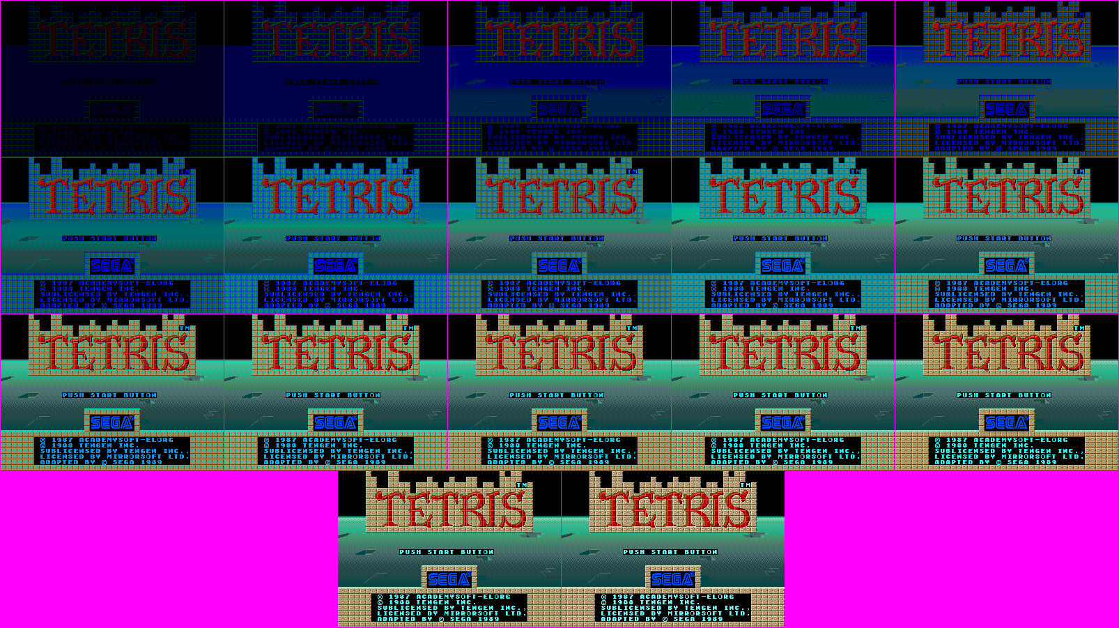 Tetris (JPN) - Title Screen