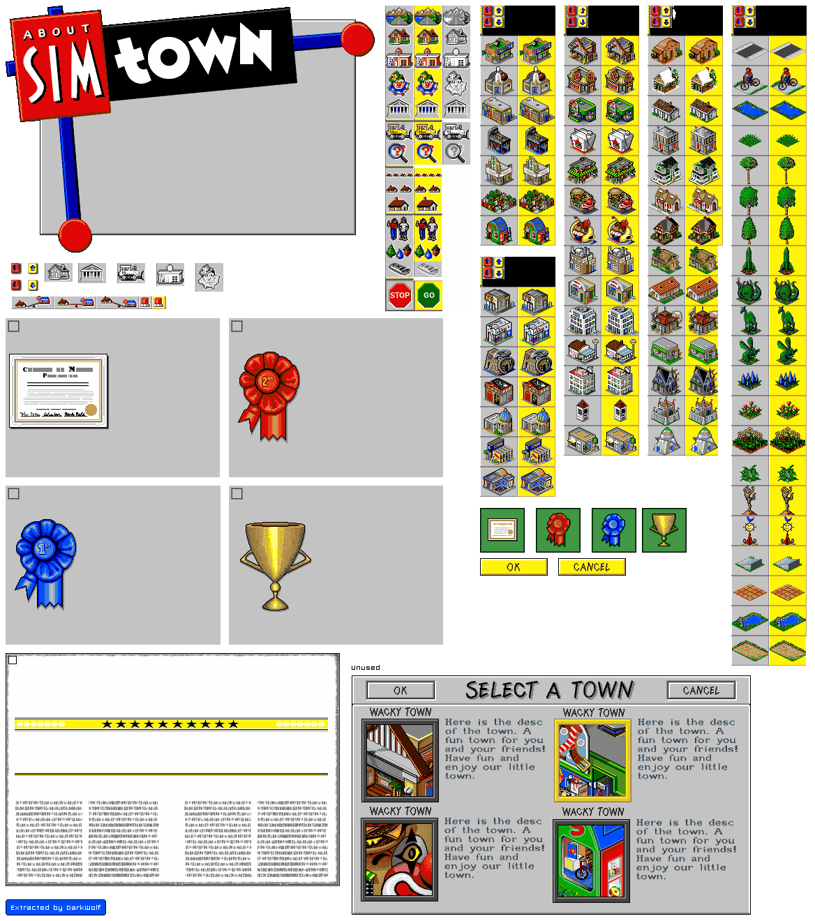 SimTown - Main Elements