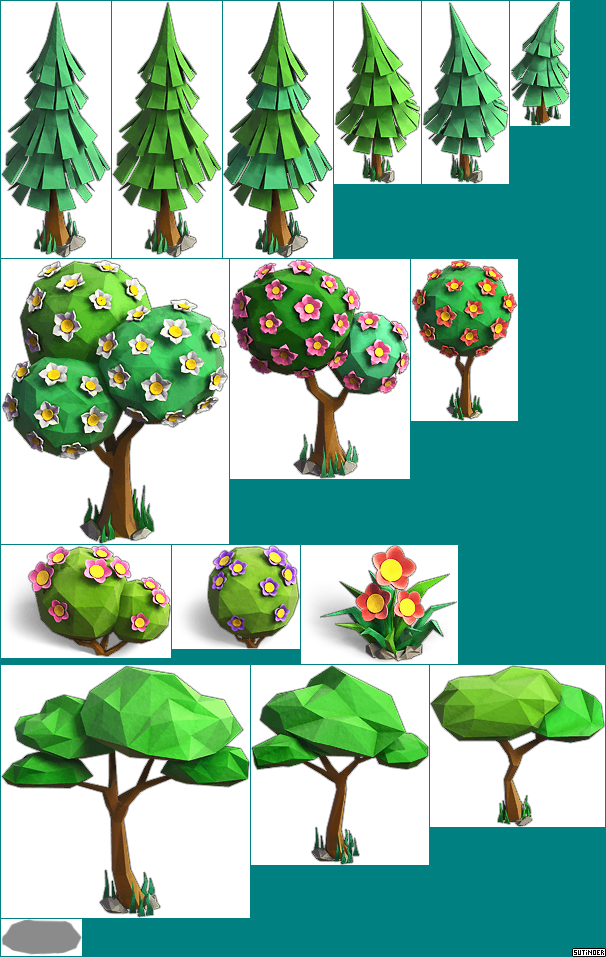 Zombie Island - Polygon Trees