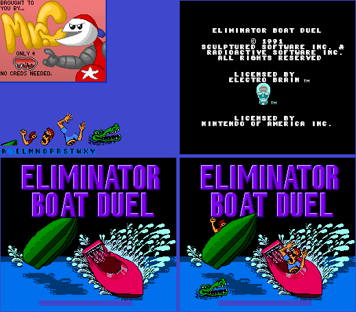 Eliminator Boat Duel - Title Screen