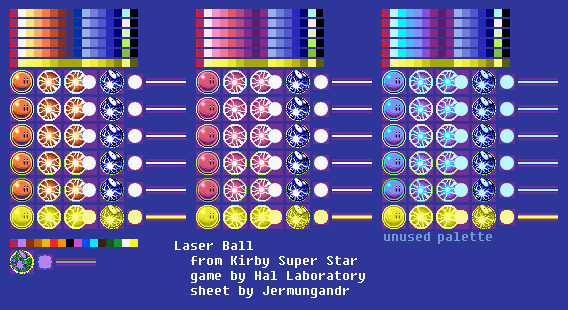 Kirby Super Star / Kirby's Fun Pak - Laser Ball