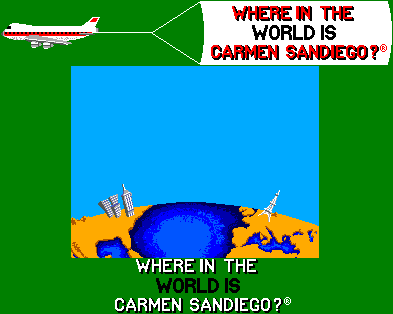 Where in the World is Carmen Sandiego? - Title Screen