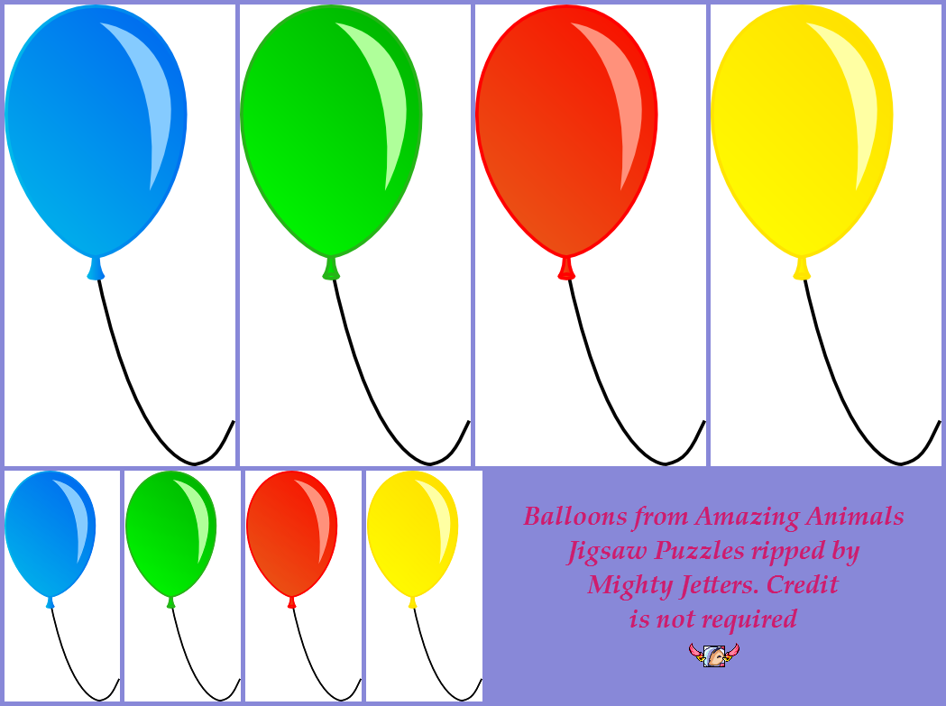 Amazing Animals Jigsaw Puzzles - Balloons